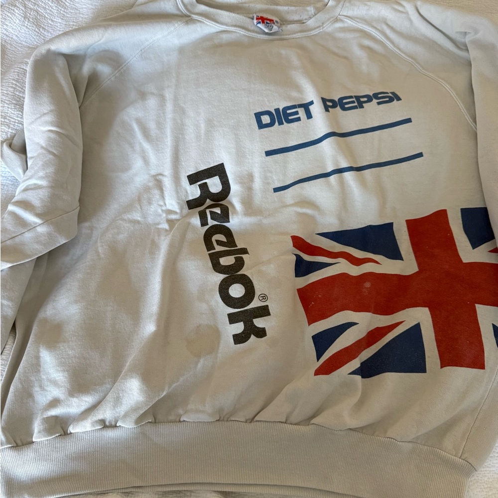 Vintage Reebok Diet Pepsi collab sweatshirt! Cool piece